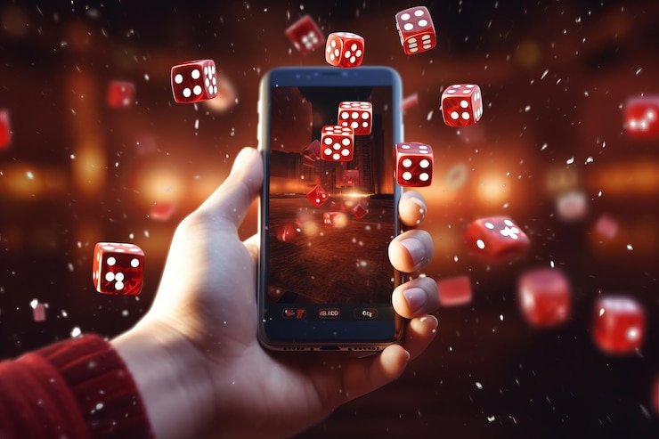 Layar permainan Wolf Gold dengan grid 5x3, simbol serigala, bulan, dan simbol alam liar lainnya